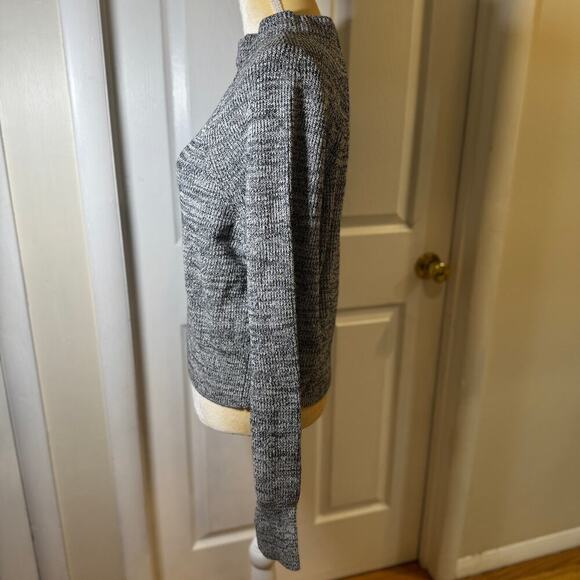 Free People Too Good Ribbed Trim Pullover Sweater in Black Size Small - Picture 4 of 8